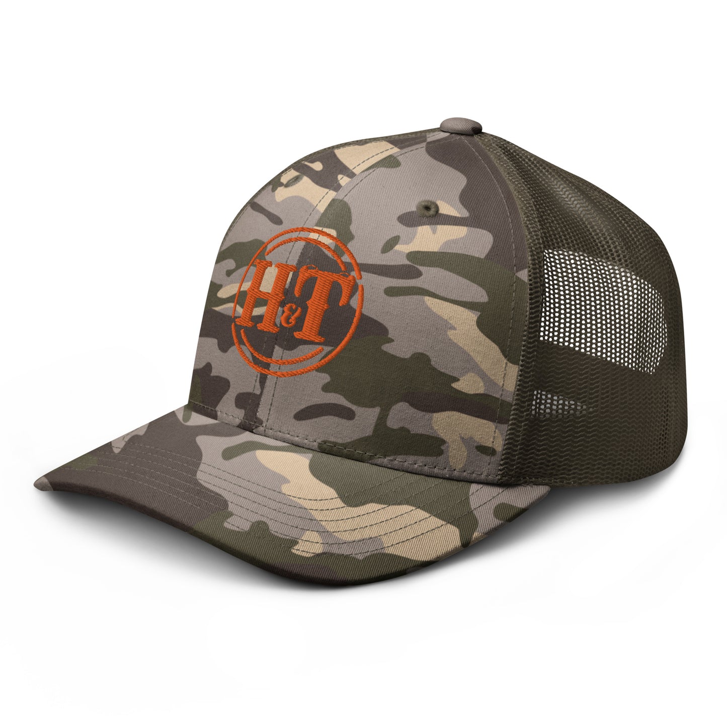HT Brand Camo Trucker Hat