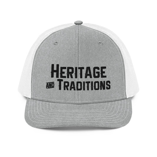 Trucker Hat Heritage & Traditions Text