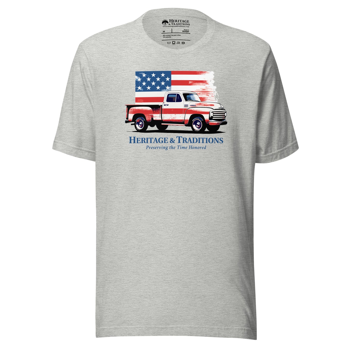 American Vintage Truck & Flag