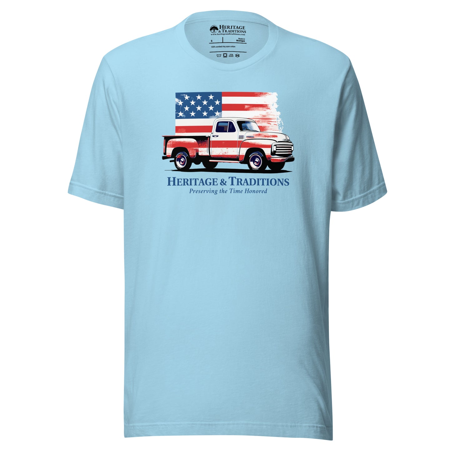 American Vintage Truck & Flag