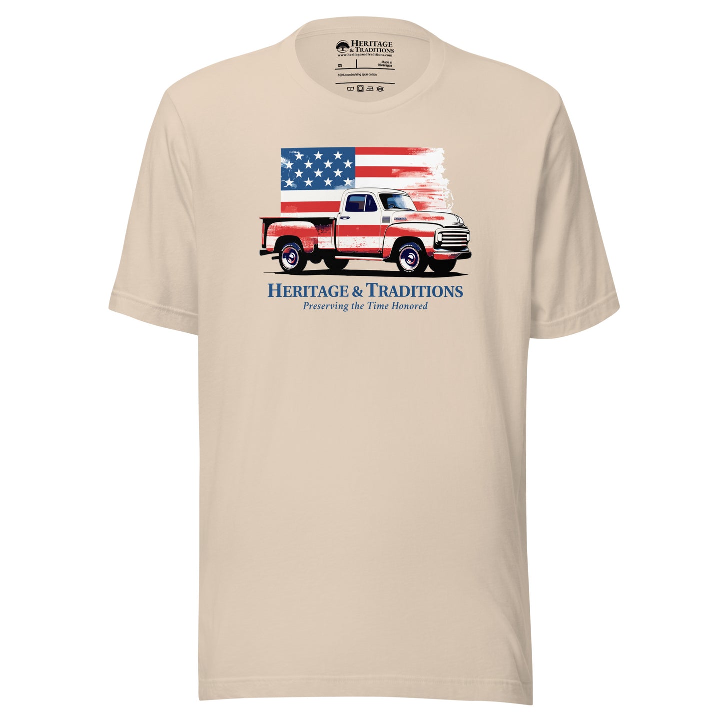 American Vintage Truck & Flag