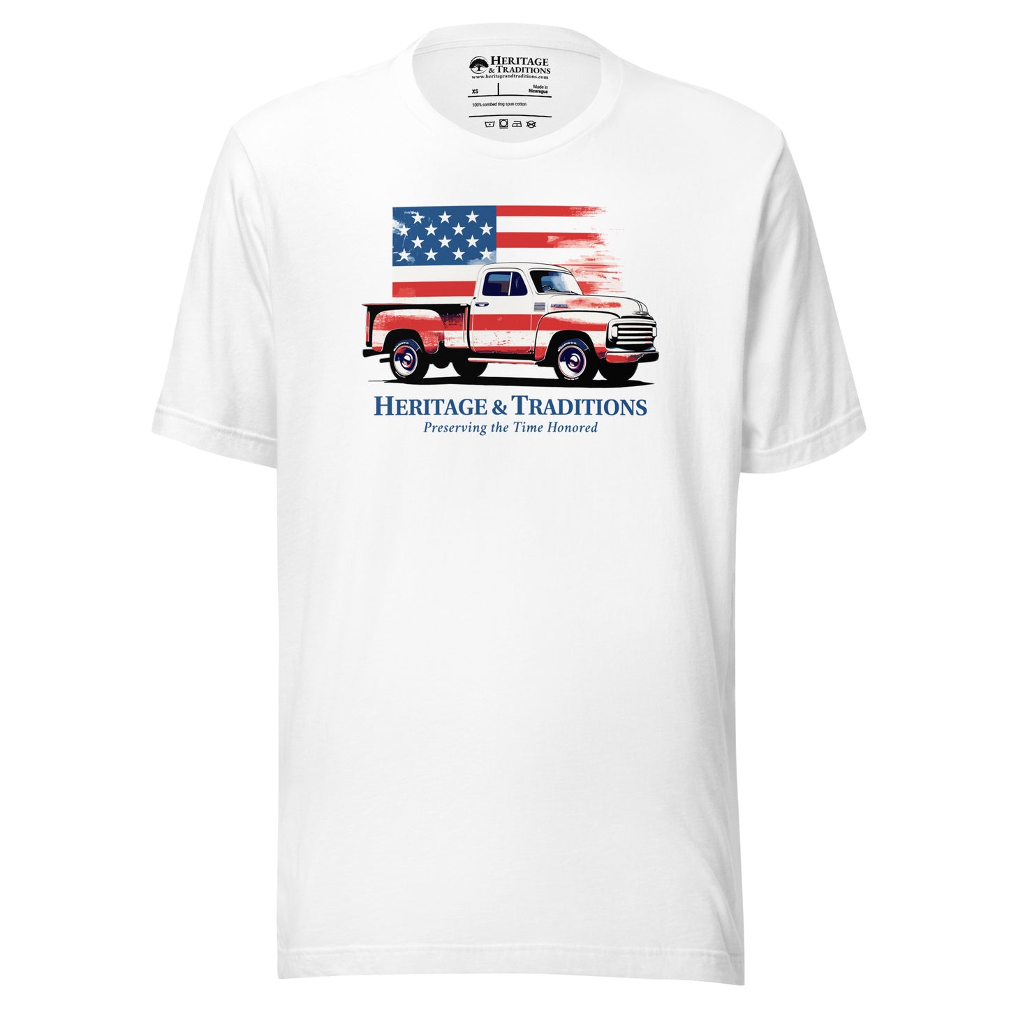 American Vintage Truck & Flag