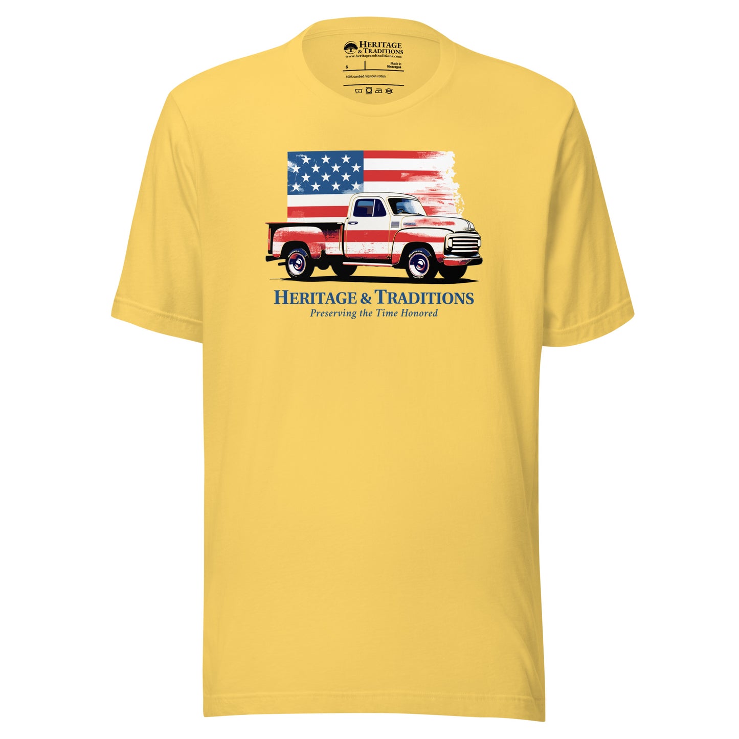 American Vintage Truck & Flag