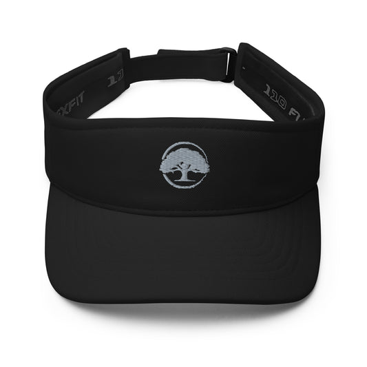 Visor Oak Tree Logo Grey