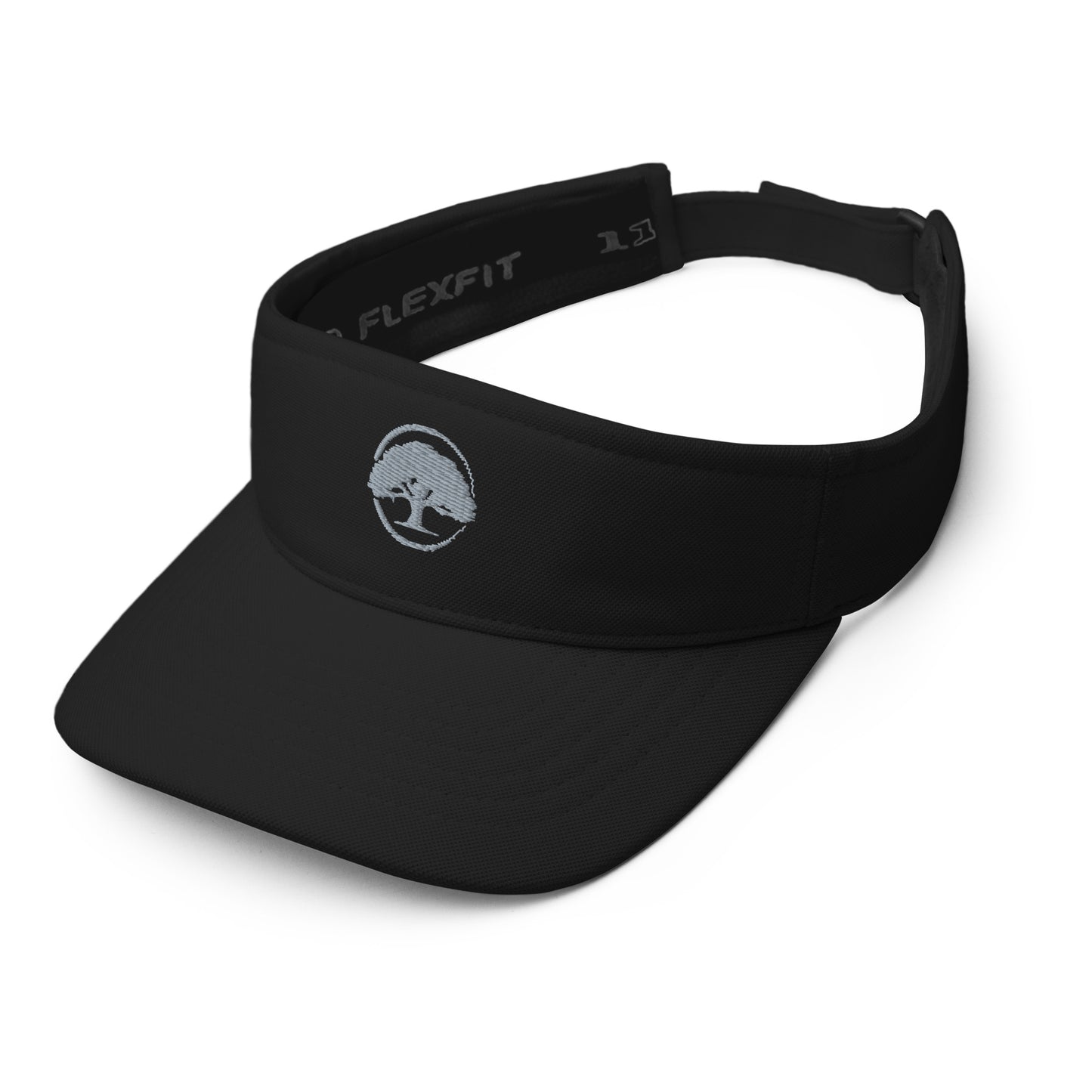 Visor Oak Tree Logo Grey