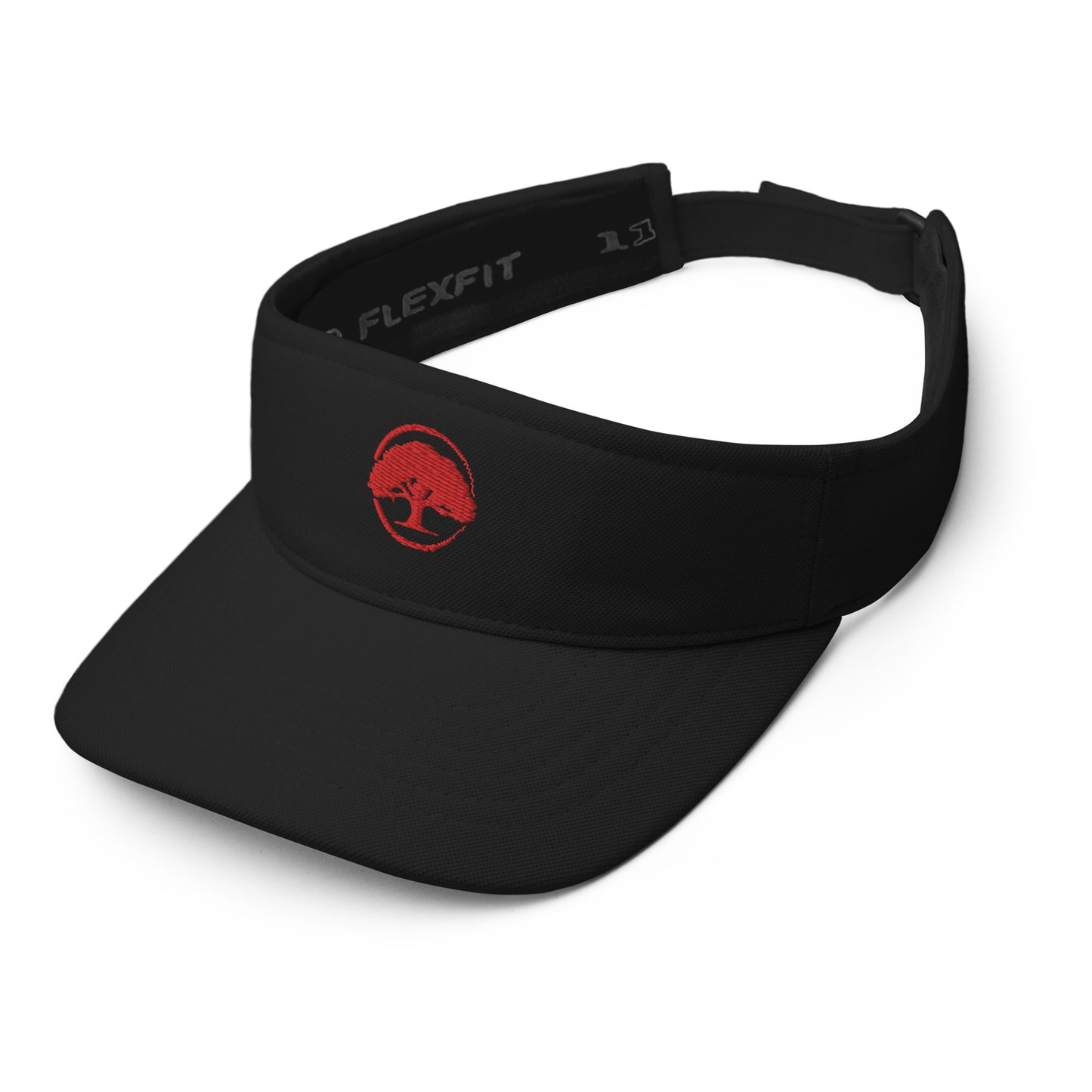 Visor Oak Tree Logo Red