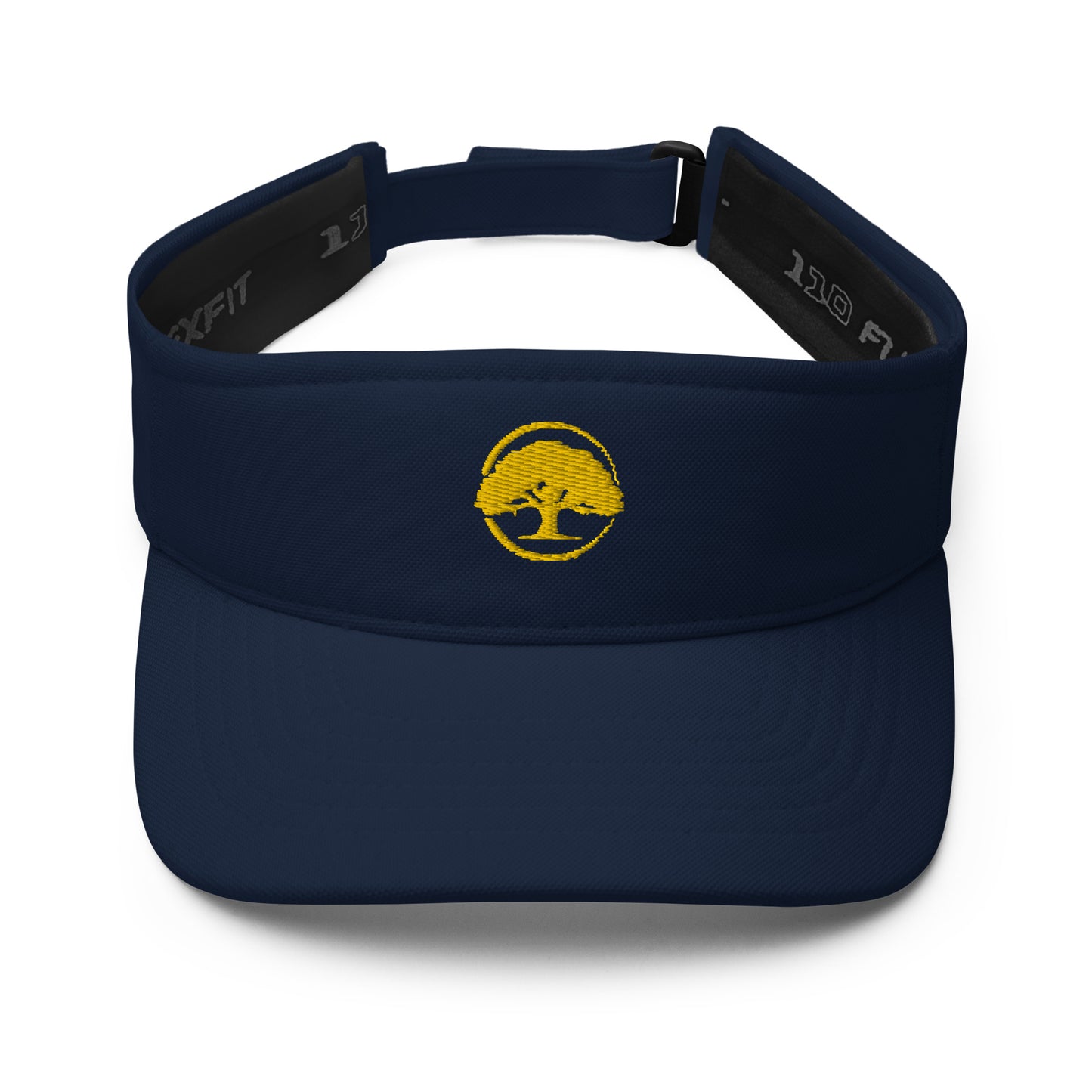 Visor Oak Tree Logo Gold