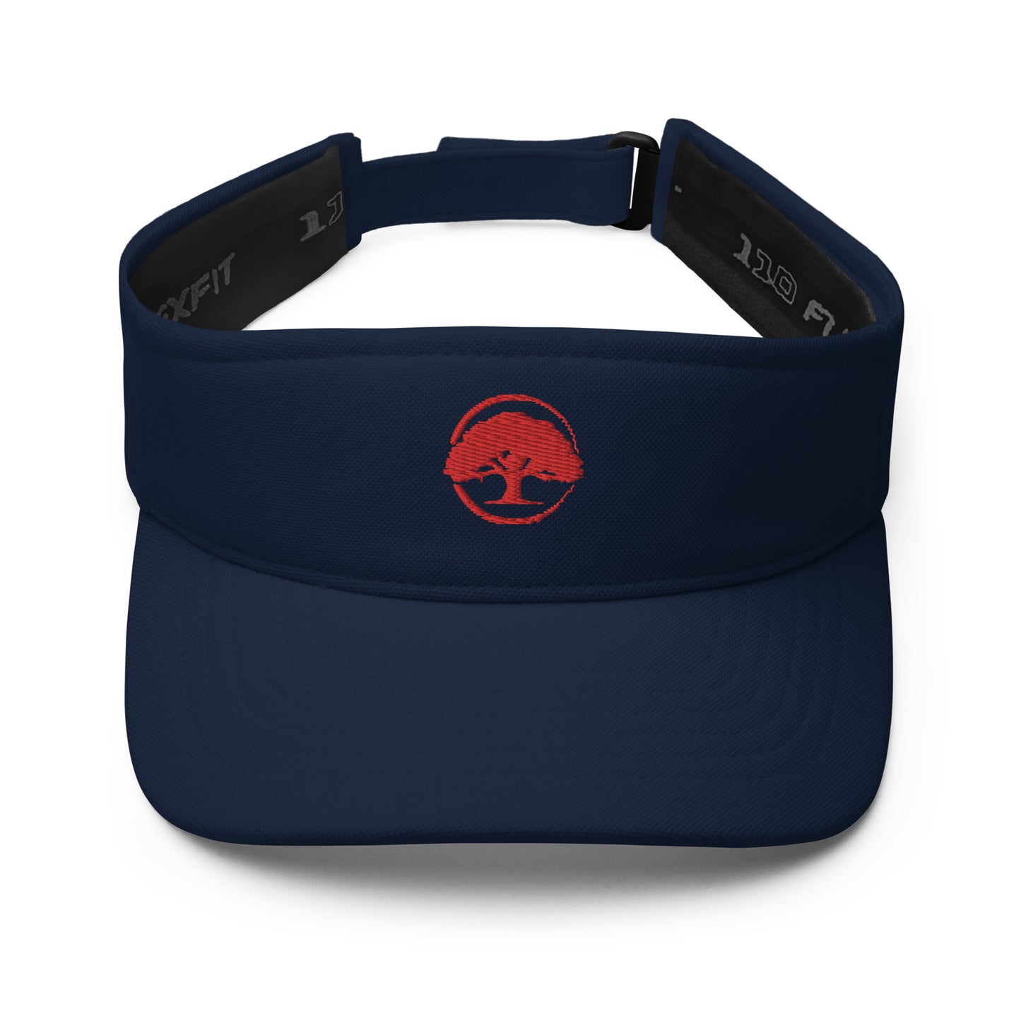 Visor Oak Tree Logo Red