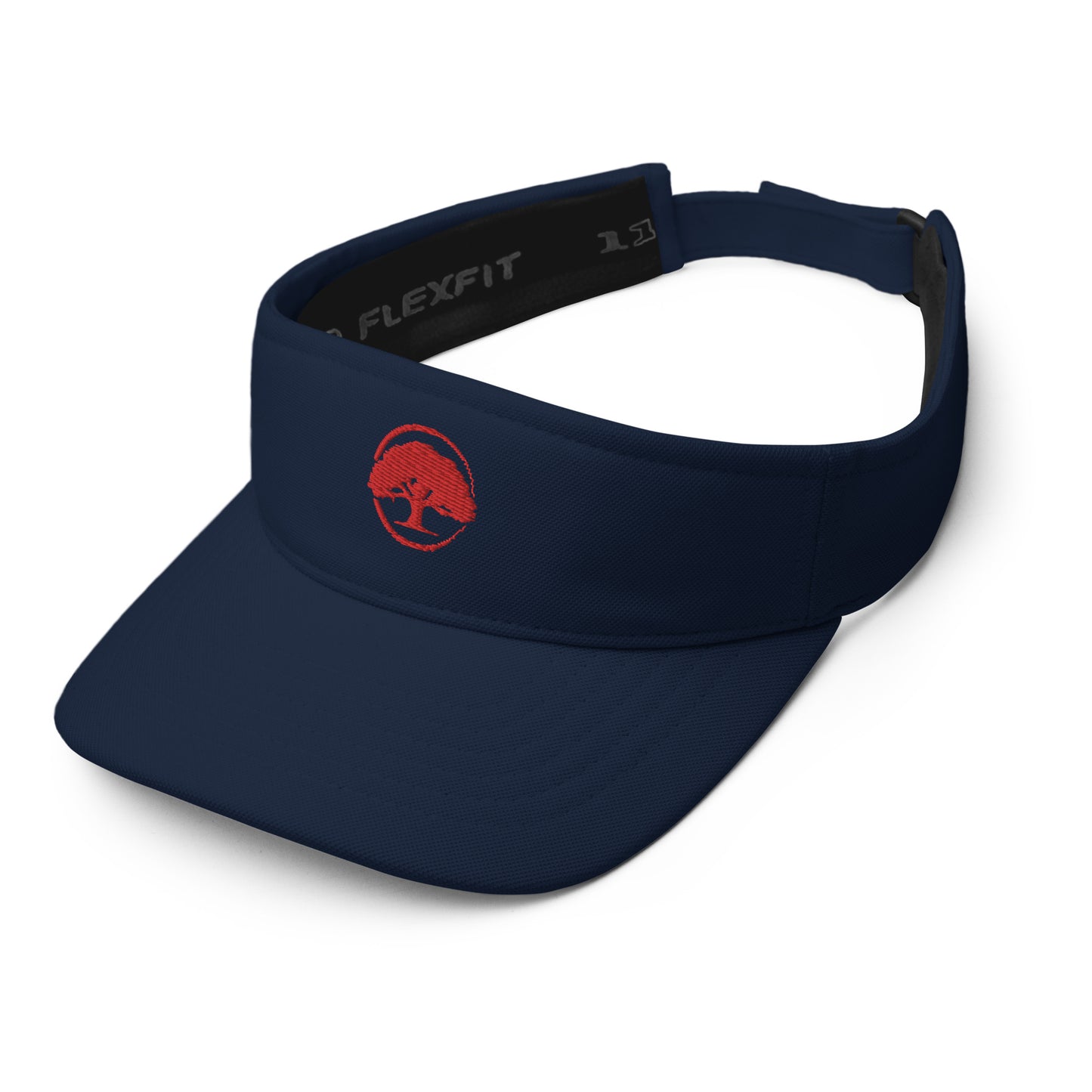 Visor Oak Tree Logo Red