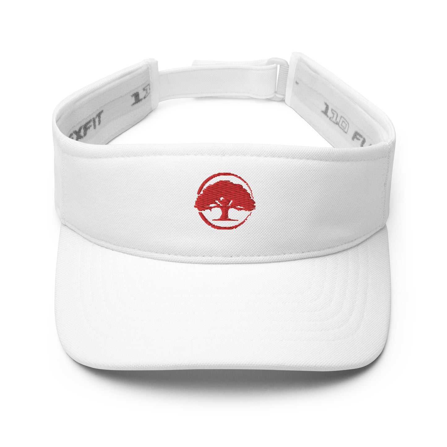 Visor Oak Tree Logo Red