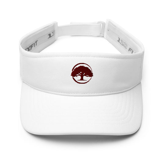 Visor Oak Tree Logo Maroon