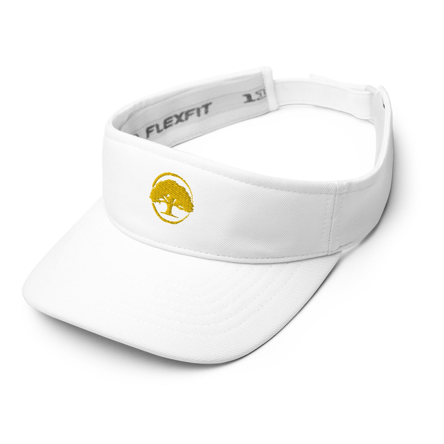 Visor Oak Tree Logo Gold