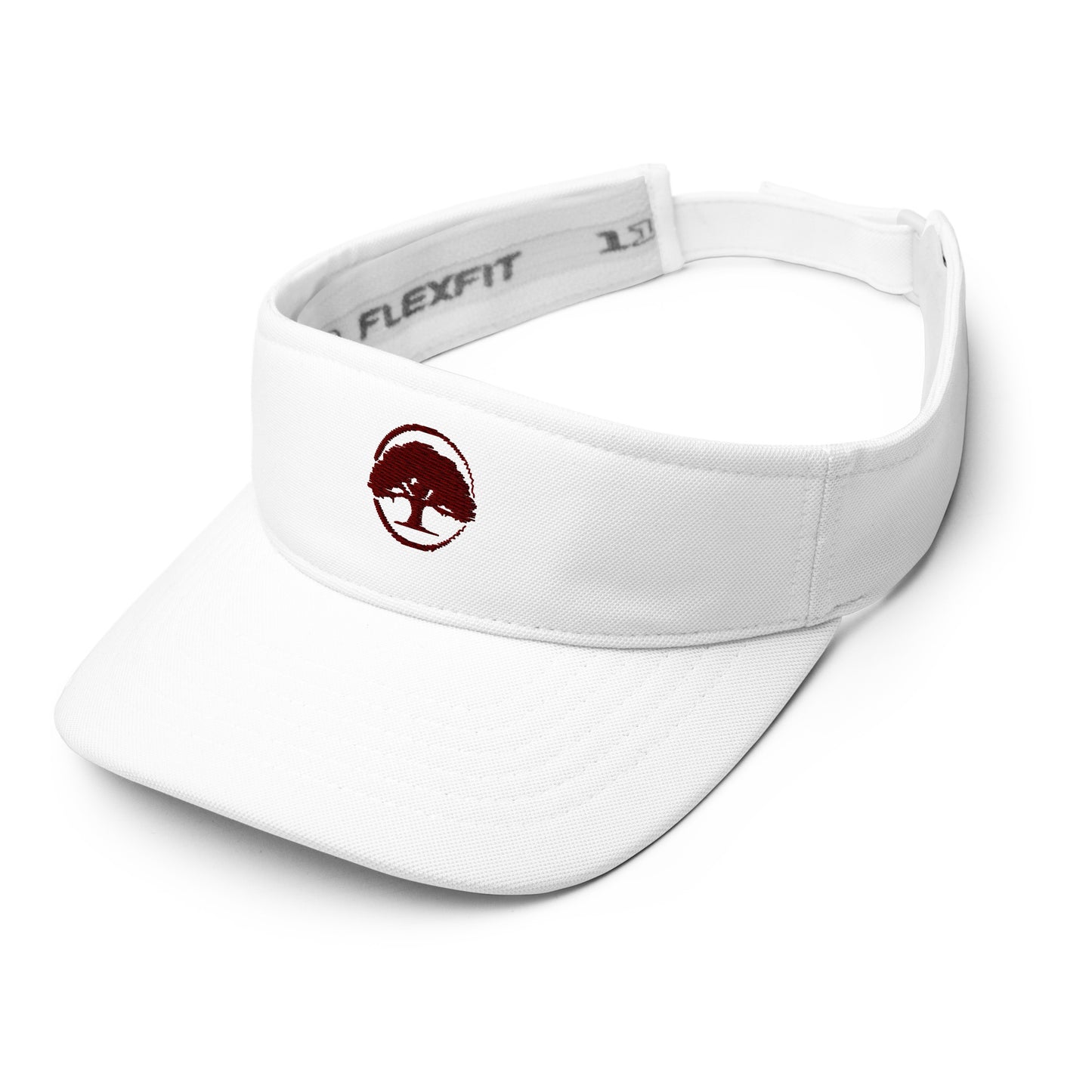 Visor Oak Tree Logo Maroon